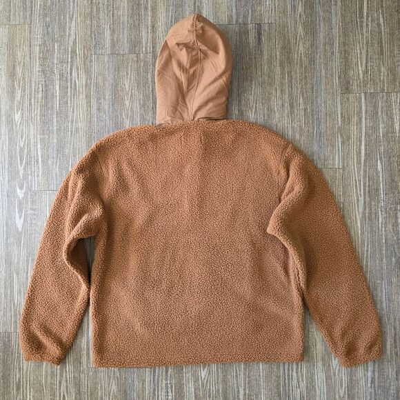 Air Jordan Flight Sherpa 1/2 Zip Pullover Hoodie Men's Size Large L FV7452-223 - Picture 12 of 13